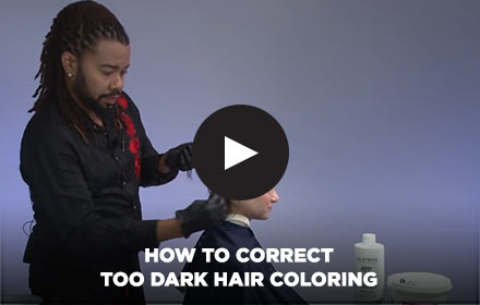 How to Correct Too Dark Hair Coloring by Clairol Professional Online Education